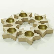 AKCE! VIAN. Svícen HVIEDNY KRUH BÍLÝ - Svietniky vianočné | FLORASYSTEM