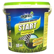 Hnojivo pro trávník START v 10 kg kbelíku.