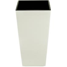 548 OBAL + VKLAD Finezja BÍLÝ 40x40xh75,3CM - Štvorcový vysoký s vkladom | FLORASYSTEM