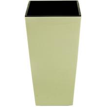 548 OBAL + VKLAD Finezja KRÉMOVÝ 40x40xh75,3CM - Štvorcový vysoký s vkladom | FLORASYSTEM