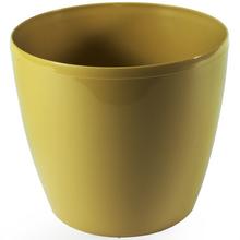 200 KVĚTINÁČ MAGNOLIA capucino 12xh10,4CM - Okrúhly dizajnový | FLORASYSTEM