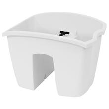 DCRO240 truhlík CROWN NA TROUBU BÍLÝ 24,2x27,8x20,1CM / 7L - FLORASYSTEM