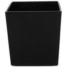 551 OBAL + VKLAD JUKA ČERNÝ 19x19x19cm - Štvorcový nízky s vkladom | FLORASYSTEM