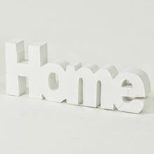 DŘEVO NÁPIS HOME BIEL / NAT - Domov | FLORASYSTEM