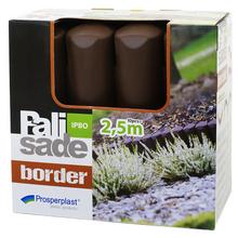 IPBO palisáda HNĚDÁ 2,5x45xh22,8 / 13cm - FLORASYSTEM