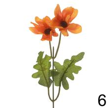 Umelé kvety Margarétka s piatimi kvetmi, výška 33 cm.