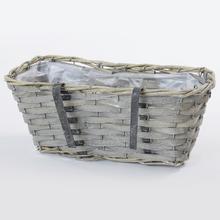 Truhlík ŠEDÝ ZÁVĚS 30X15X13 CM - FLORASYSTEM