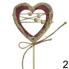 Zápich srdce a stromček na vianočnú dekoráciu.