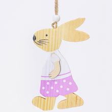 ZÁVĚS ZAJÍC v růžových 12x8x1,5CM - FLORASYSTEM