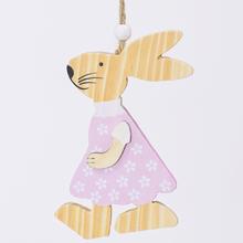 ZÁVĚS zaječici v růžových 12x9x1,5CM - FLORASYSTEM