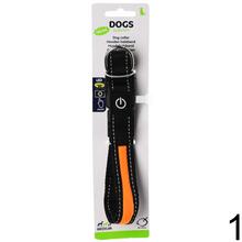 LED obojok pre psov v mixe farieb, dĺžka 34-41 cm.