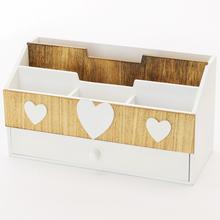 SKŘÍŇKA SRDCE BÍLÁ / NATUR 28x12x15CM - Mini nábytek | FLORASYSTEM