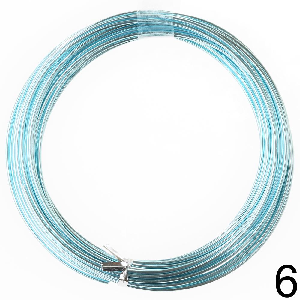 Modrý hliníkový drát OASIS 2mm x 10m