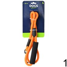 Vodítko pre psa 120 cm v mixe farieb, zelené a oranžové.