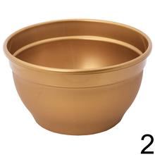 Misa IRYS 22CM v zlatej farbe s dvoma menšími miskami v oranžovej a čiernej farbe.