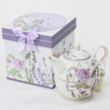 DAR.SET čajník DUO FIALOVÝ 18X6CM - Šálky a keramika | FLORASYSTEM