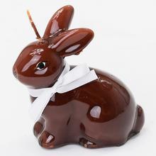 Figurka ZAJÍC S MAŠLÍ HNĚDÝ 9cm - FLORASYSTEM