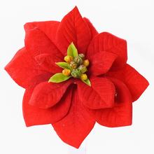 POINSETTIA ČERVENÁ CLIP 11cm - FLORASYSTEM