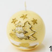 Vianočná sviečka guľa 80 mix farba