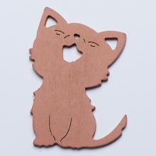 VÝŘEZ KOČKA S / 6 8CM HNĚDÁ - Výřezy celoroční | FLORASYSTEM