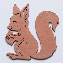 VÝŘEZ VEVERKA S / 8 7cm HNĚDÁ - FLORASYSTEM