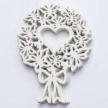 VÝŘEZ věnečky SRDCE BÍLÝ 12CM S / 8 - Výřezy celoroční | FLORASYSTEM