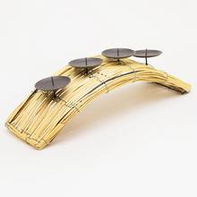 Svícen OBLOUK 45X14X11CM ADVENT NATUR. - Svícen, věnec adventní | FLORASYSTEM