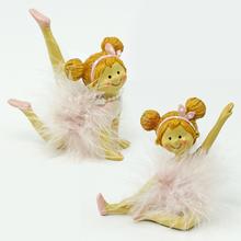 BALETKA PEŘÍ RŮŽOVÁ 7,5X4X9CM - FLORASYSTEM