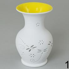 Aromalampa keramická vázička v oranžovej farbe.