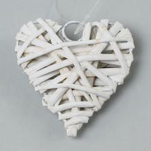 SRDCE BÍLÝ 6x6x2 CM - Srdíčka | FLORASYSTEM
