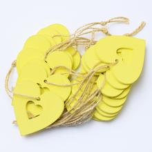 ZÁV. VÝŘEZ SRDCE ŽLUTÉ 5cm S / 20 - Výřezy celoroční | FLORASYSTEM