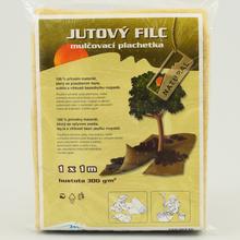 Jutový filc 300G 1x1m s výřezem - Textilie | FLORASYSTEM