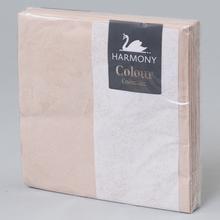 018CN33-3 SERVÍTKY HARMONY JEDNOF. 33x33cm/3vr/20ks CAPPUCCINO - Ubrousky vánoční | FLORASYSTEM