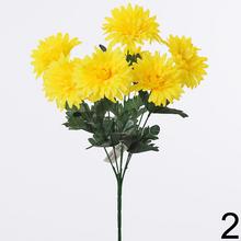 Umelá kytica chryzantém s 6 kvetmi, výška 42 cm.