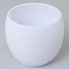 OBAL KOULE Manacor WHITE MATT 16xh13CM - Obal bílý | FLORASYSTEM