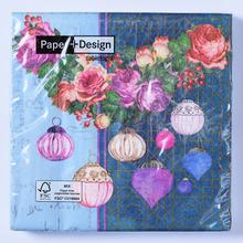 600285 ROMANTIC baubles 33x33cm - FLORASYSTEM