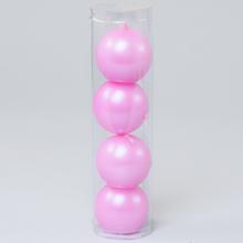 KOULE 45 V TUBE MET.RUŽ - Jednobarevné | FLORASYSTEM