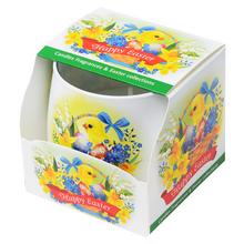 VOŇ.V SKLE HAPPY EASTER -KURIATKA 100GR/SAS6002/ 8cm - FLORASYSTEM