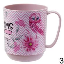 Detský pohár s farebnými motívmi, objem 350ml.