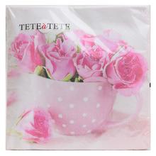 TL571000 TaT ROSES IN A CUP - Ubrousky | FLORASYSTEM