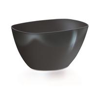 DUMS360 OBAL COUBI MISA OVÁL ANTRACIT 36x15xh13,2CM / 3,8l - Plasty pro aranžování | FLORASYSTEM