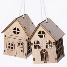 DREVENÝ DOMČEK S/2 NATURAL 5x4x6CM - FLORASYSTEM