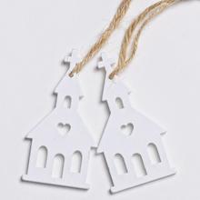 DREVENÝ KOSTOL BIELY S/2 ZÁVES 4x8CM - Domek | FLORASYSTEM