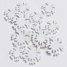 DREVENÉ VLOČKY BIELE S/12 3CM 4CM - FLORASYSTEM