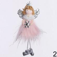 Ružový anjel so striebornými krídlami a hviezdou.