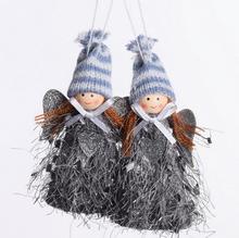 ZÁVES ANJEL S/2 12CM SIVÝ - FLORASYSTEM