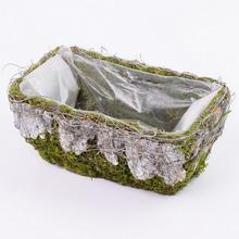 254FL/S OBAL KOŠ MACH KORA 28x18x11CM - Obaly kůra, mech | FLORASYSTEM