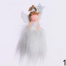 Biele anjeliky s rôznymi vzormi, 12 cm, mix 3 vzorov.