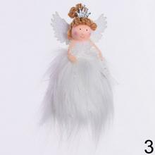 Biele anjeliky s rôznymi vzormi, 12 cm, mix 3 vzorov.