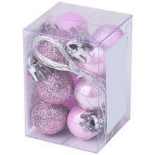 KOULE VIAN. 2cm S / 12 PINK - Plastové jednobarevné | FLORASYSTEM